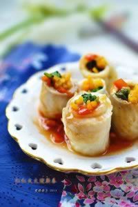茄汁彩蔬鱼卷的做法 茄汁彩蔬鱼卷的做法