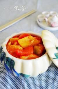 下饭菜西红柿烧茄子的做法,怎么做,如何做好吃,图解详细步骤的做法