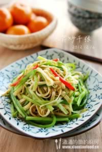 水芹炒千张的做法 水芹炒千张的做法