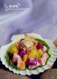 扇贝鲜果沙拉的做法 扇贝鲜果沙拉的做法