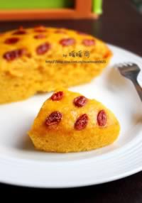 南瓜枸杞子发糕的做法,怎么做,如何做好吃,图解详细步骤的做法