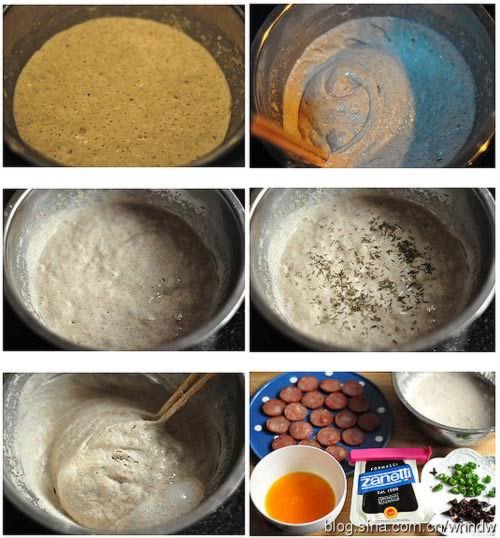 平底锅红肠全麦发糕饼的做法