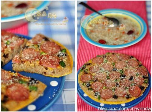 平底锅红肠全麦发糕饼的做法