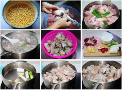 黄豆猪蹄的做法