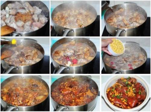 黄豆猪蹄的做法