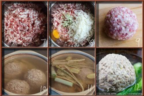 清炖狮子头的做法