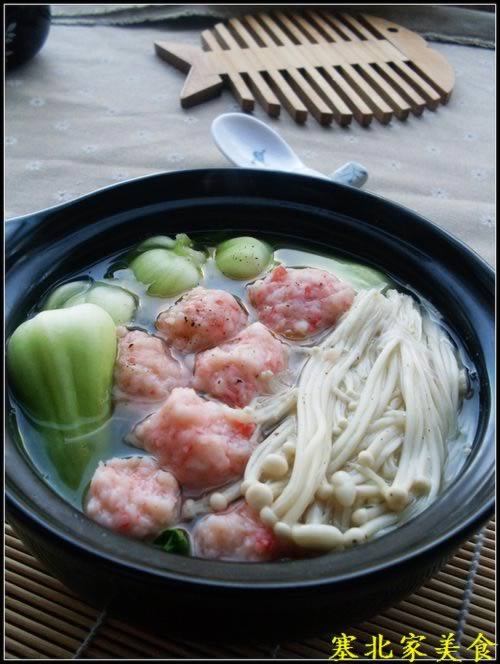 虾丸粉丝煲的做法