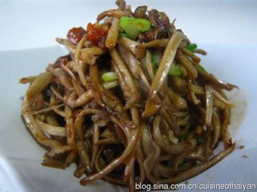 XO酱干煸茶树菇的做法