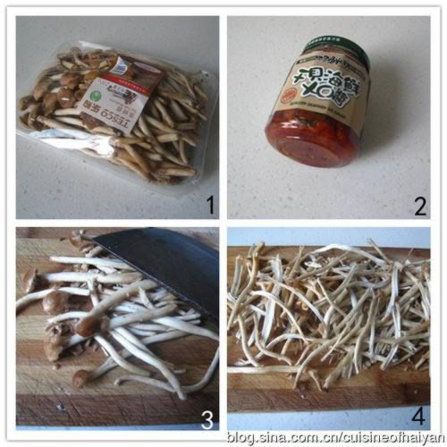 XO酱干煸茶树菇的做法