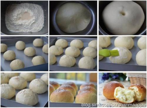 芝香蜂蜜小餐包的做法