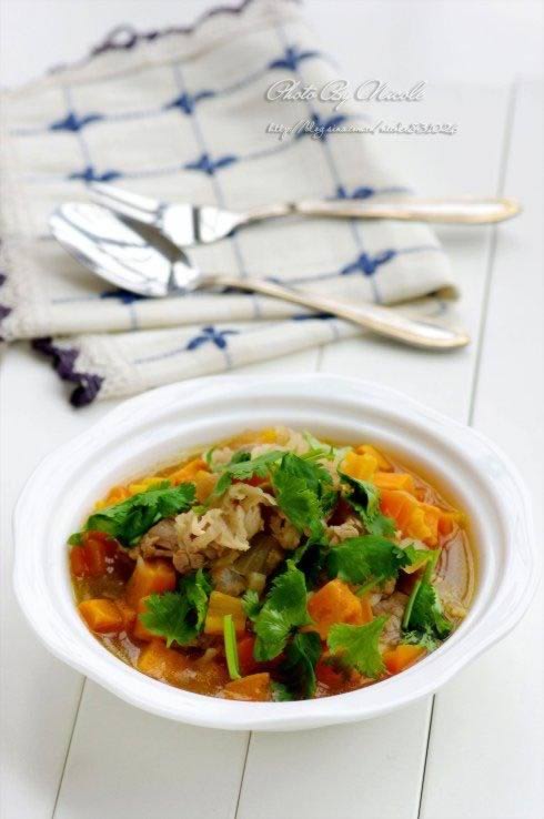 番薯肥牛汤的做法