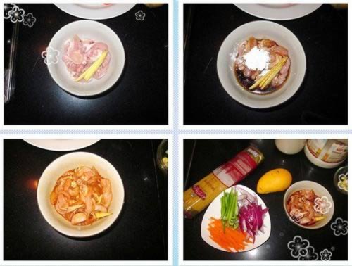 芒果茄汁意大利面的做法