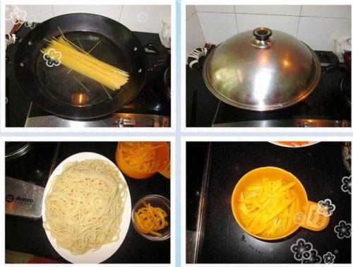 芒果茄汁意大利面的做法