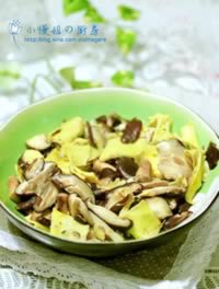 香菇炒蛋皮的做法,怎么做,如何做好吃,图解详细步骤的做法