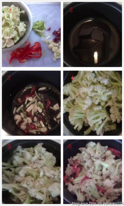 干煸菜花的做法