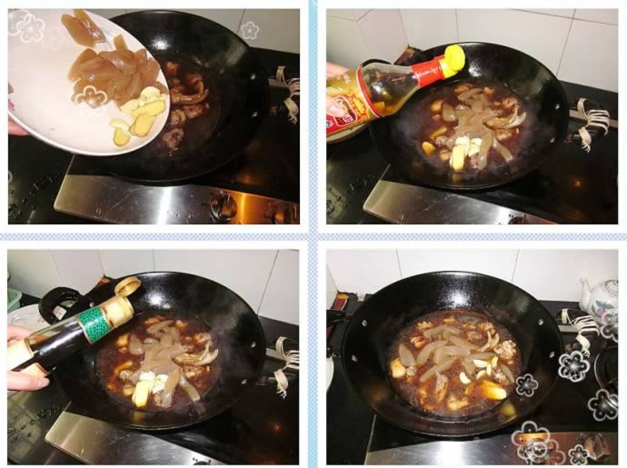 魔芋焖鸭的做法