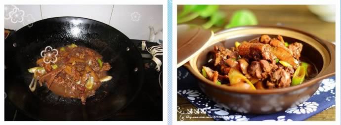 魔芋焖鸭的做法