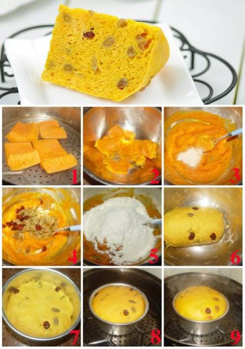 南瓜发糕的做法