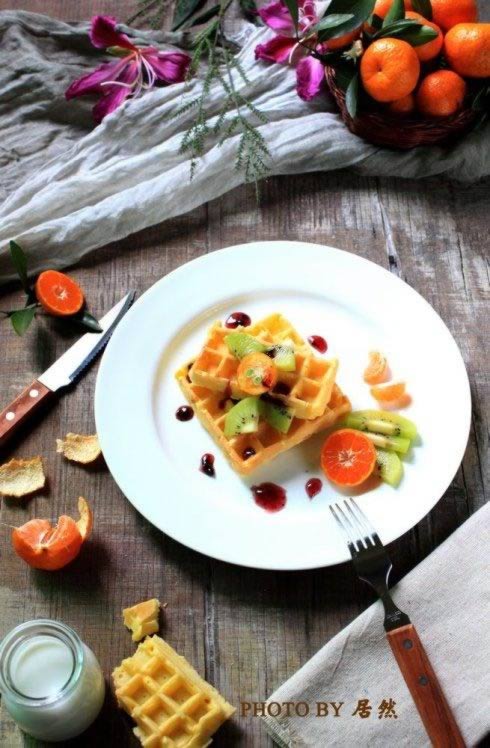 黄金华夫饼的做法