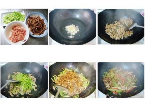 金针炒肉丝的做法