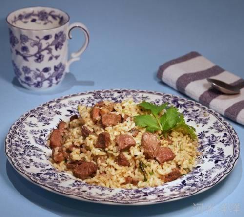 孜然羊肉炒饭的做法