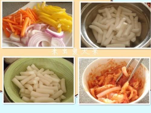 韩式五花肉炒年糕的做法