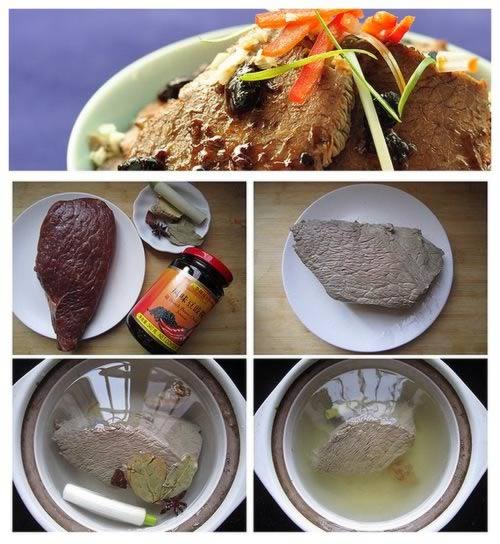 辣酱拌牛肉的做法