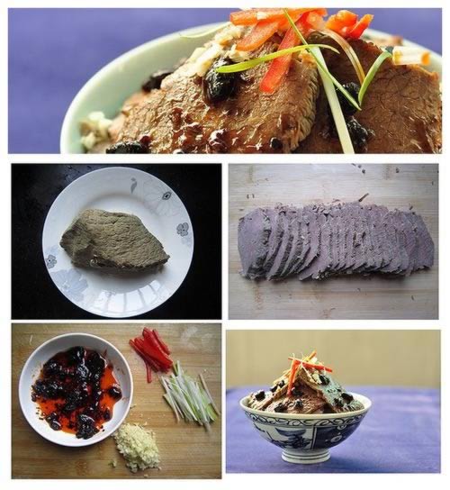 辣酱拌牛肉的做法