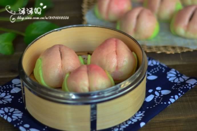 寿桃的做法