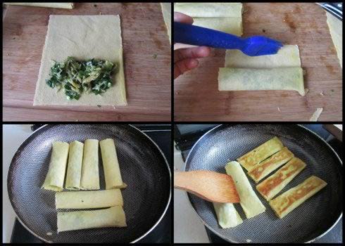韭菜春卷的做法
