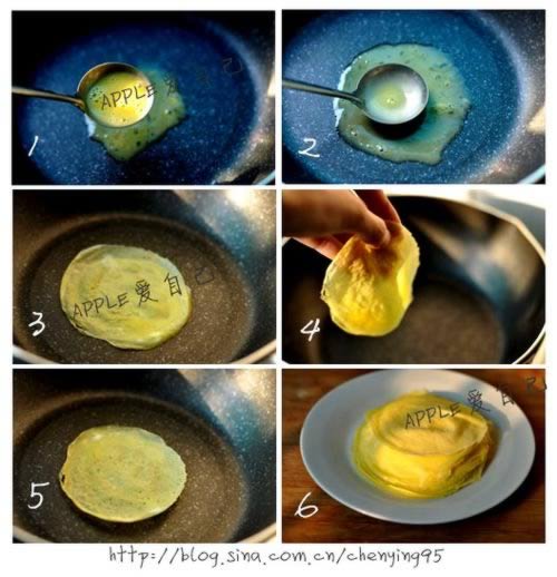 鲜肉蛋卷的做法