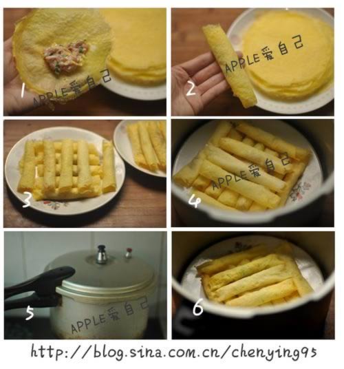 鲜肉蛋卷的做法