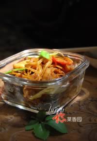 菇香小炒米线的做法,怎么做,如何做好吃,图解详细步骤的做法