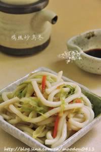 鸡丝炒乌冬的做法,怎么做,如何做好吃,图解详细步骤的做法