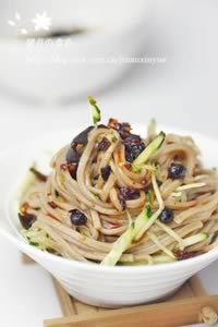 香辣豆豉荞麦凉面的做法 香辣豆豉荞麦凉面的做法