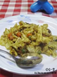 咖喱蝴蝶面的做法,怎么做,如何做好吃,图解详细步骤的做法