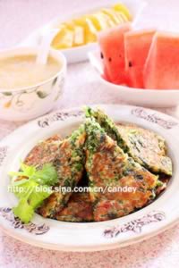 芹菜叶摊饼的做法 芹菜叶摊饼的做法