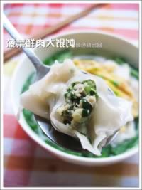 菠菜鲜肉大馄饨的做法,怎么做,如何做好吃,图解详细步骤的做法