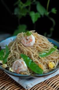 虾仁炒米粉的做法,怎么做,如何做好吃,图解详细步骤的做法