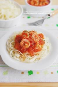 番茄虾仁拌面的做法,怎么做,如何做好吃,图解详细步骤的做法