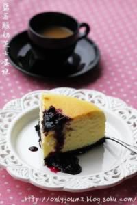 烤箱版蓝莓酸奶芝士蛋糕的做法,怎么做,如何做好吃,图解详细步骤的做法