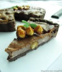 甜品香蕉榛果奶酪黑米塔的做法,怎么做,如何做好吃,图解详细步骤的做法