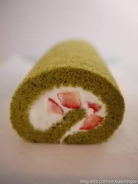 草莓奶油抹茶卷早餐的做法,怎么做,如何做好吃,图解详细步骤的做法