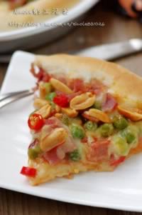 花生培根芝心披萨的做法,怎么做,如何做好吃,图解详细步骤的做法