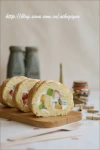 水果蛋糕卷的做法,怎么做,如何做好吃,图解详细步骤的做法