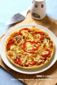 猪肉蘑菇披萨的做法,怎么做,如何做好吃,图解详细步骤的做法