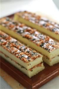 肉松海苔芝麻蛋糕早餐的做法,怎么做,如何做好吃,图解详细步骤的做法