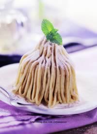 蒙布朗乳酪蛋糕早餐的做法,怎么做,如何做好吃,图解详细步骤的做法