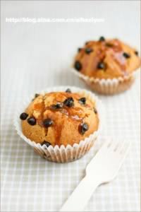 焦糖巧克力豆马芬的做法,怎么做,如何做好吃,图解详细步骤的做法