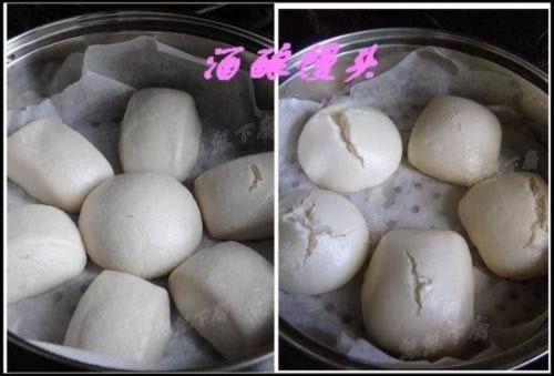 酒酿开花大馒头的做法